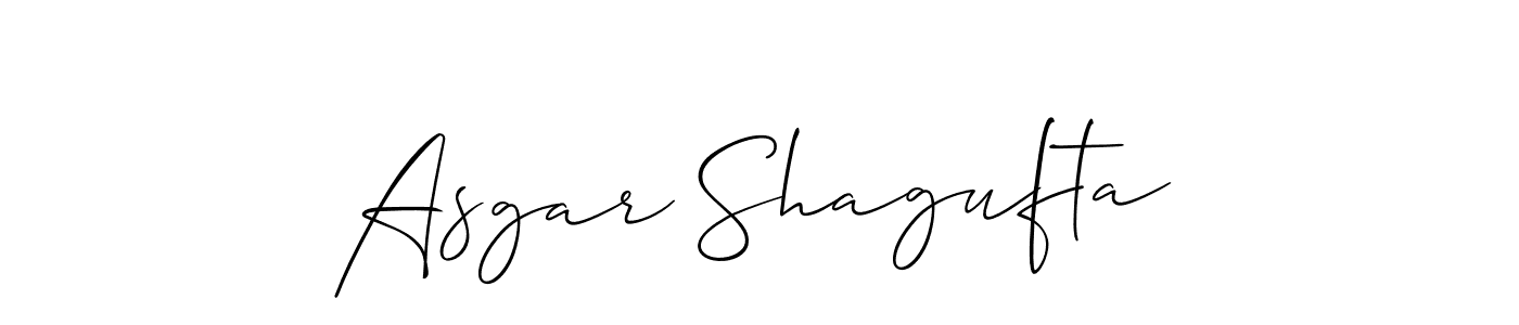 This is the best signature style for the Asgar Shagufta name. Also you like these signature font (Allison_Script). Mix name signature. Asgar Shagufta signature style 2 images and pictures png