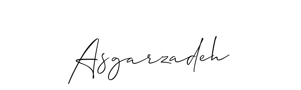 Create a beautiful signature design for name Asgarzadeh. With this signature (Allison_Script) fonts, you can make a handwritten signature for free. Asgarzadeh signature style 2 images and pictures png