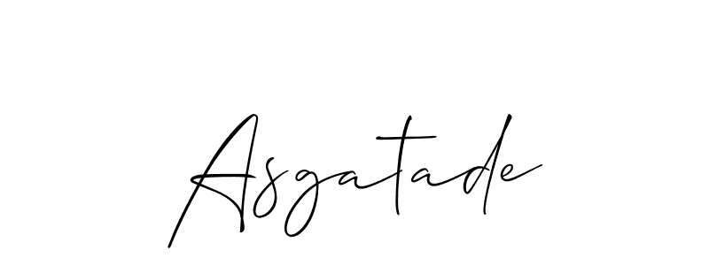 Also we have Asgatade name is the best signature style. Create professional handwritten signature collection using Allison_Script autograph style. Asgatade signature style 2 images and pictures png