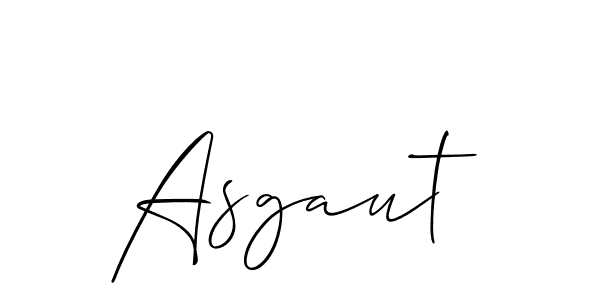 How to make Asgaut name signature. Use Allison_Script style for creating short signs online. This is the latest handwritten sign. Asgaut signature style 2 images and pictures png