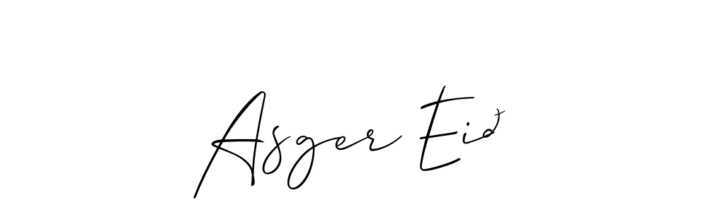 Best and Professional Signature Style for Asger Eið. Allison_Script Best Signature Style Collection. Asger Eið signature style 2 images and pictures png