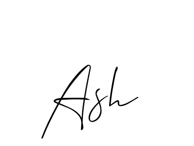 The best way (Allison_Script) to make a short signature is to pick only two or three words in your name. The name Ash  include a total of six letters. For converting this name. Ash  signature style 2 images and pictures png