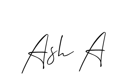 Once you've used our free online signature maker to create your best signature Allison_Script style, it's time to enjoy all of the benefits that Ash A name signing documents. Ash A signature style 2 images and pictures png