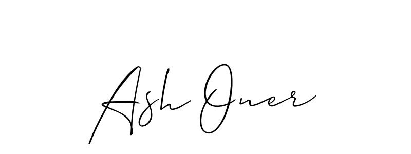 Once you've used our free online signature maker to create your best signature Allison_Script style, it's time to enjoy all of the benefits that Ash Oner name signing documents. Ash Oner signature style 2 images and pictures png