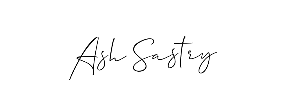 Also we have Ash Sastry name is the best signature style. Create professional handwritten signature collection using Allison_Script autograph style. Ash Sastry signature style 2 images and pictures png