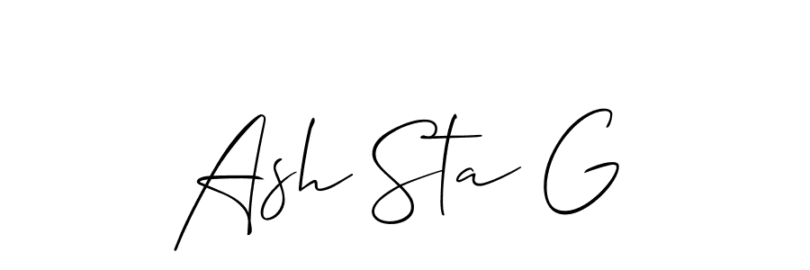 Once you've used our free online signature maker to create your best signature Allison_Script style, it's time to enjoy all of the benefits that Ash Sta G name signing documents. Ash Sta G signature style 2 images and pictures png