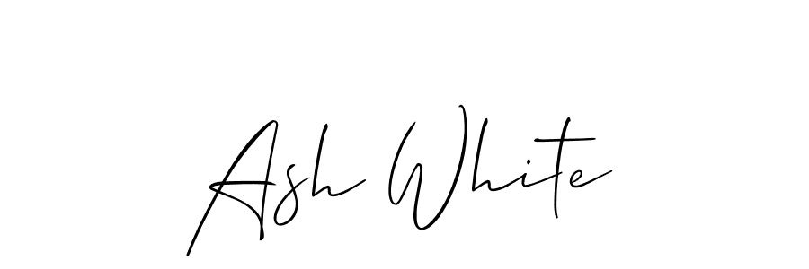 Make a beautiful signature design for name Ash White. Use this online signature maker to create a handwritten signature for free. Ash White signature style 2 images and pictures png