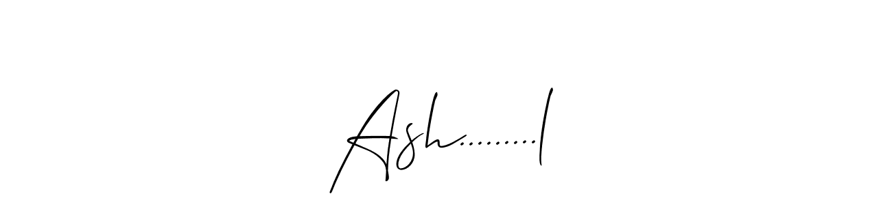 Create a beautiful signature design for name Ash.........l. With this signature (Allison_Script) fonts, you can make a handwritten signature for free. Ash.........l signature style 2 images and pictures png