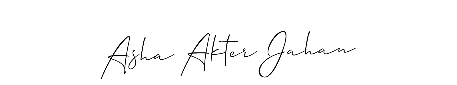 You can use this online signature creator to create a handwritten signature for the name Asha Akter Jahan. This is the best online autograph maker. Asha Akter Jahan signature style 2 images and pictures png