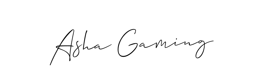 Similarly Allison_Script is the best handwritten signature design. Signature creator online .You can use it as an online autograph creator for name Asha Gaming. Asha Gaming signature style 2 images and pictures png