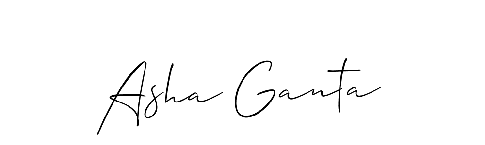 Similarly Allison_Script is the best handwritten signature design. Signature creator online .You can use it as an online autograph creator for name Asha Ganta. Asha Ganta signature style 2 images and pictures png