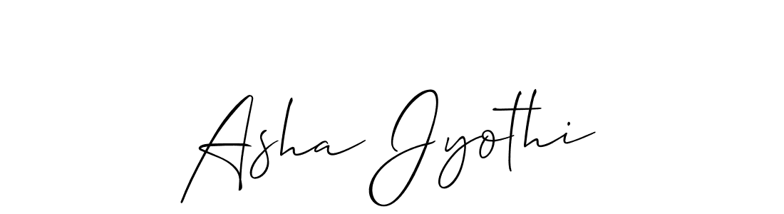 Use a signature maker to create a handwritten signature online. With this signature software, you can design (Allison_Script) your own signature for name Asha Jyothi. Asha Jyothi signature style 2 images and pictures png