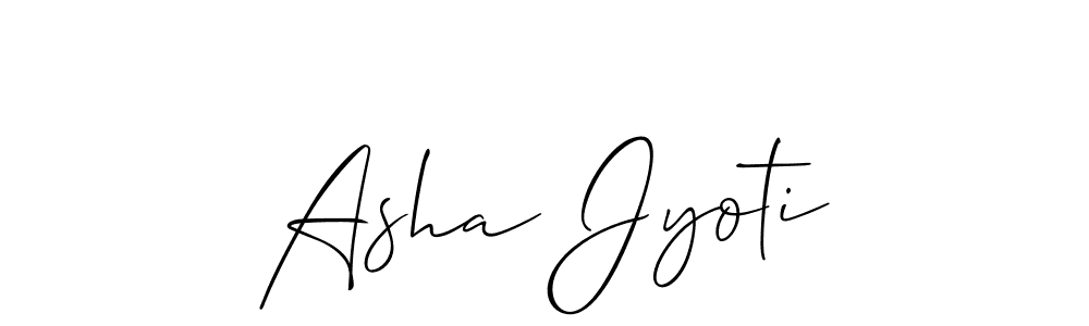 It looks lik you need a new signature style for name Asha Jyoti. Design unique handwritten (Allison_Script) signature with our free signature maker in just a few clicks. Asha Jyoti signature style 2 images and pictures png