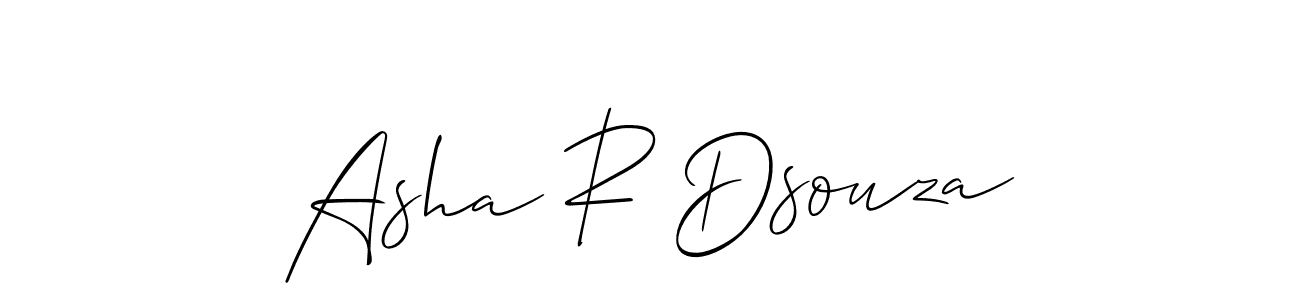The best way (Allison_Script) to make a short signature is to pick only two or three words in your name. The name Asha R Dsouza include a total of six letters. For converting this name. Asha R Dsouza signature style 2 images and pictures png