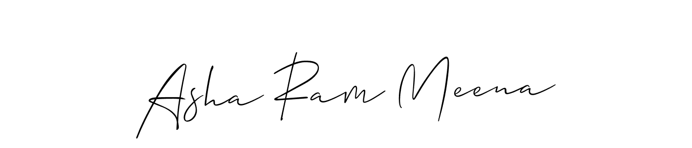 Also we have Asha Ram Meena name is the best signature style. Create professional handwritten signature collection using Allison_Script autograph style. Asha Ram Meena signature style 2 images and pictures png