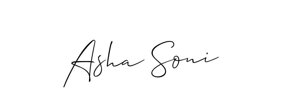 Once you've used our free online signature maker to create your best signature Allison_Script style, it's time to enjoy all of the benefits that Asha Soni name signing documents. Asha Soni signature style 2 images and pictures png