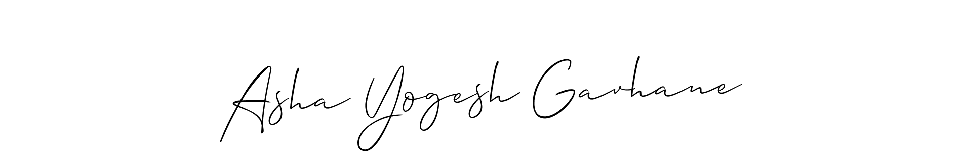 See photos of Asha Yogesh Gavhane official signature by Spectra . Check more albums & portfolios. Read reviews & check more about Allison_Script font. Asha Yogesh Gavhane signature style 2 images and pictures png