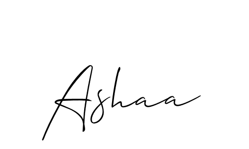 Ashaa stylish signature style. Best Handwritten Sign (Allison_Script) for my name. Handwritten Signature Collection Ideas for my name Ashaa. Ashaa signature style 2 images and pictures png