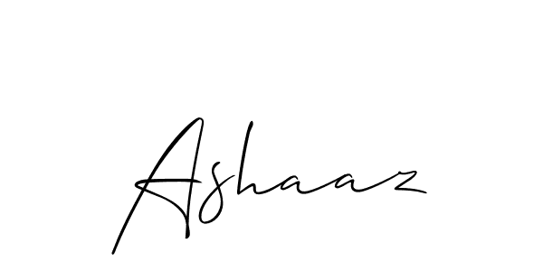 Create a beautiful signature design for name Ashaaz. With this signature (Allison_Script) fonts, you can make a handwritten signature for free. Ashaaz signature style 2 images and pictures png