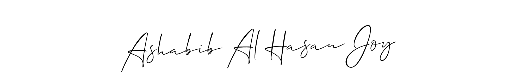 Use a signature maker to create a handwritten signature online. With this signature software, you can design (Allison_Script) your own signature for name Ashabib Al Hasan Joy. Ashabib Al Hasan Joy signature style 2 images and pictures png