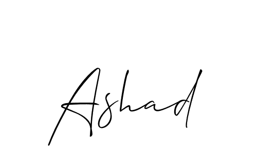 Best and Professional Signature Style for Ashad. Allison_Script Best Signature Style Collection. Ashad signature style 2 images and pictures png