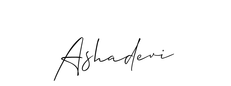 Design your own signature with our free online signature maker. With this signature software, you can create a handwritten (Allison_Script) signature for name Ashadevi. Ashadevi signature style 2 images and pictures png