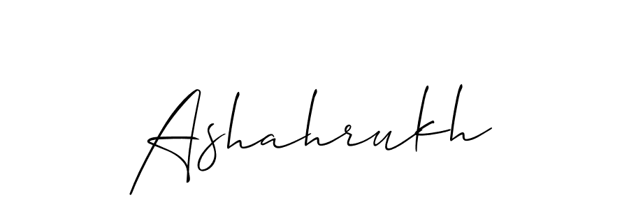 Design your own signature with our free online signature maker. With this signature software, you can create a handwritten (Allison_Script) signature for name Ashahrukh. Ashahrukh signature style 2 images and pictures png