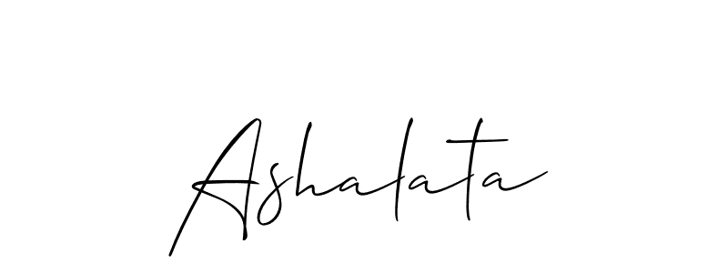 Once you've used our free online signature maker to create your best signature Allison_Script style, it's time to enjoy all of the benefits that Ashalata name signing documents. Ashalata signature style 2 images and pictures png