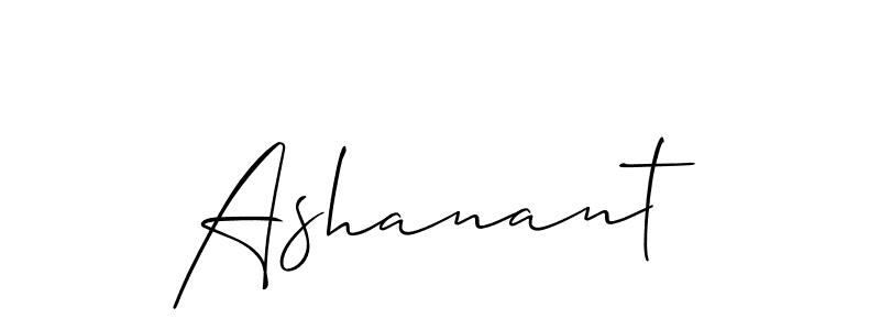 Make a beautiful signature design for name Ashanant. Use this online signature maker to create a handwritten signature for free. Ashanant signature style 2 images and pictures png