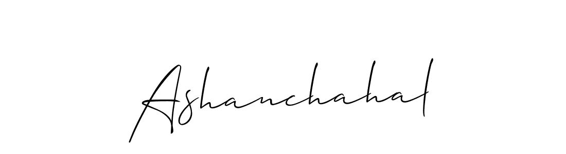 Best and Professional Signature Style for Ashanchahal. Allison_Script Best Signature Style Collection. Ashanchahal signature style 2 images and pictures png