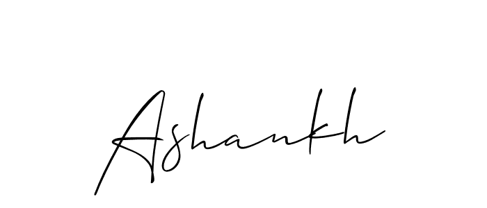 The best way (Allison_Script) to make a short signature is to pick only two or three words in your name. The name Ashankh include a total of six letters. For converting this name. Ashankh signature style 2 images and pictures png