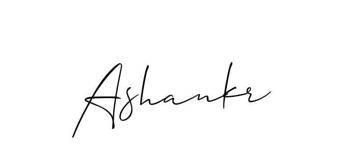 How to make Ashankr name signature. Use Allison_Script style for creating short signs online. This is the latest handwritten sign. Ashankr signature style 2 images and pictures png