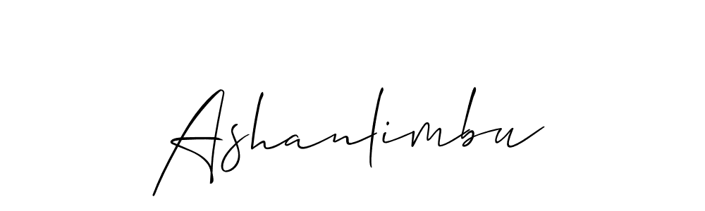 The best way (Allison_Script) to make a short signature is to pick only two or three words in your name. The name Ashanlimbu include a total of six letters. For converting this name. Ashanlimbu signature style 2 images and pictures png