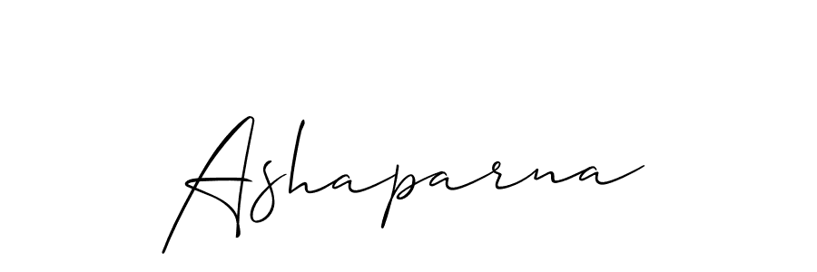 Use a signature maker to create a handwritten signature online. With this signature software, you can design (Allison_Script) your own signature for name Ashaparna. Ashaparna signature style 2 images and pictures png