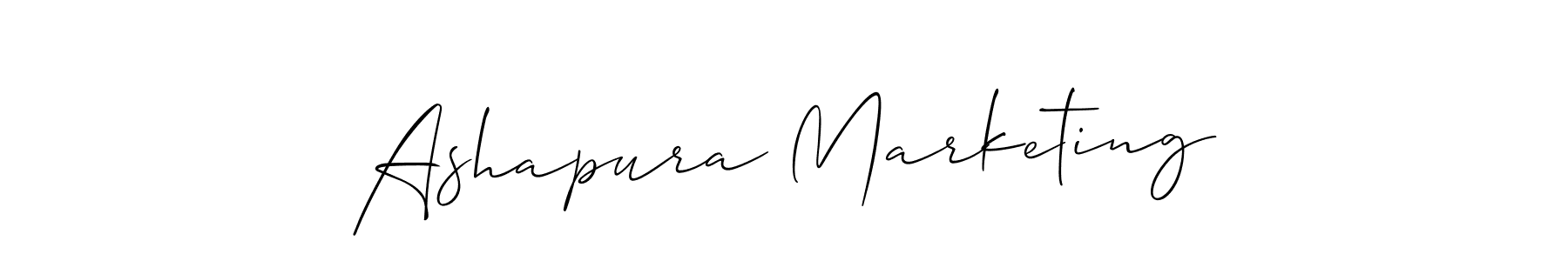 You should practise on your own different ways (Allison_Script) to write your name (Ashapura Marketing) in signature. don't let someone else do it for you. Ashapura Marketing signature style 2 images and pictures png