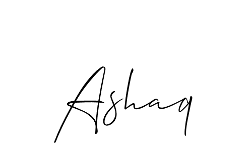 Best and Professional Signature Style for Ashaq. Allison_Script Best Signature Style Collection. Ashaq signature style 2 images and pictures png