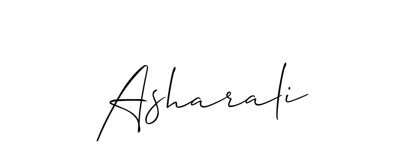 Also You can easily find your signature by using the search form. We will create Asharali name handwritten signature images for you free of cost using Allison_Script sign style. Asharali signature style 2 images and pictures png
