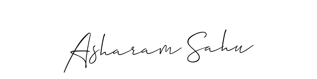 Asharam Sahu stylish signature style. Best Handwritten Sign (Allison_Script) for my name. Handwritten Signature Collection Ideas for my name Asharam Sahu. Asharam Sahu signature style 2 images and pictures png