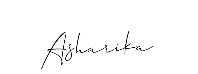 if you are searching for the best signature style for your name Asharika. so please give up your signature search. here we have designed multiple signature styles  using Allison_Script. Asharika signature style 2 images and pictures png