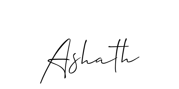 Create a beautiful signature design for name Ashath. With this signature (Allison_Script) fonts, you can make a handwritten signature for free. Ashath signature style 2 images and pictures png