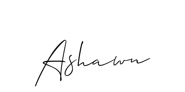 Make a beautiful signature design for name Ashawn. With this signature (Allison_Script) style, you can create a handwritten signature for free. Ashawn signature style 2 images and pictures png