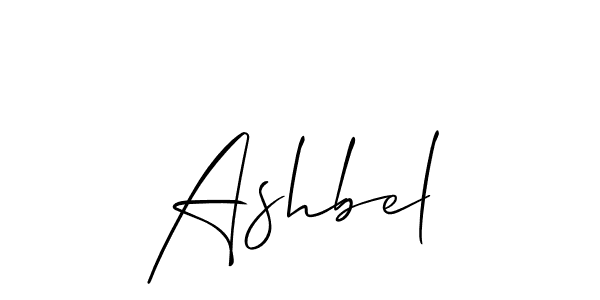 Use a signature maker to create a handwritten signature online. With this signature software, you can design (Allison_Script) your own signature for name Ashbel. Ashbel signature style 2 images and pictures png