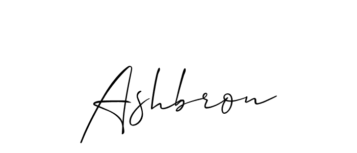 It looks lik you need a new signature style for name Ashbron. Design unique handwritten (Allison_Script) signature with our free signature maker in just a few clicks. Ashbron signature style 2 images and pictures png