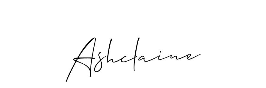 Make a beautiful signature design for name Ashclaine. With this signature (Allison_Script) style, you can create a handwritten signature for free. Ashclaine signature style 2 images and pictures png