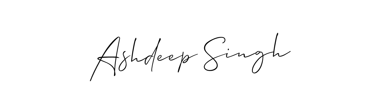 How to Draw Ashdeep Singh signature style? Allison_Script is a latest design signature styles for name Ashdeep Singh. Ashdeep Singh signature style 2 images and pictures png