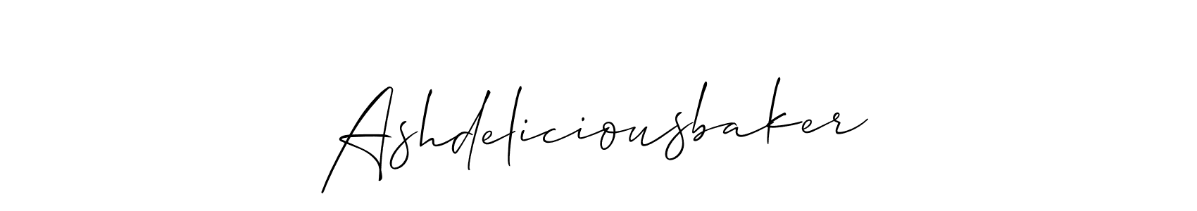 Ashdeliciousbaker stylish signature style. Best Handwritten Sign (Allison_Script) for my name. Handwritten Signature Collection Ideas for my name Ashdeliciousbaker. Ashdeliciousbaker signature style 2 images and pictures png