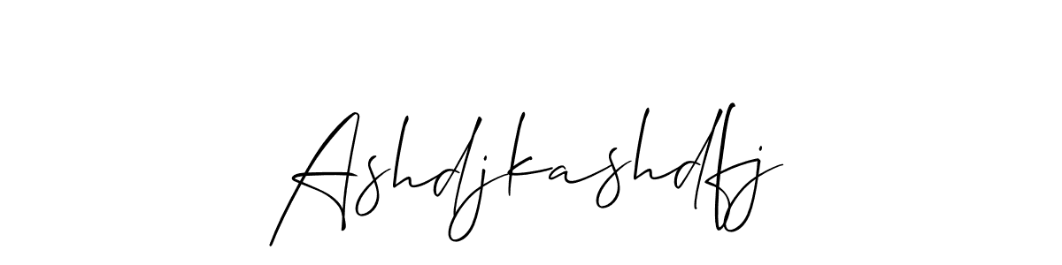 The best way (Allison_Script) to make a short signature is to pick only two or three words in your name. The name Ashdjkashdfj include a total of six letters. For converting this name. Ashdjkashdfj signature style 2 images and pictures png