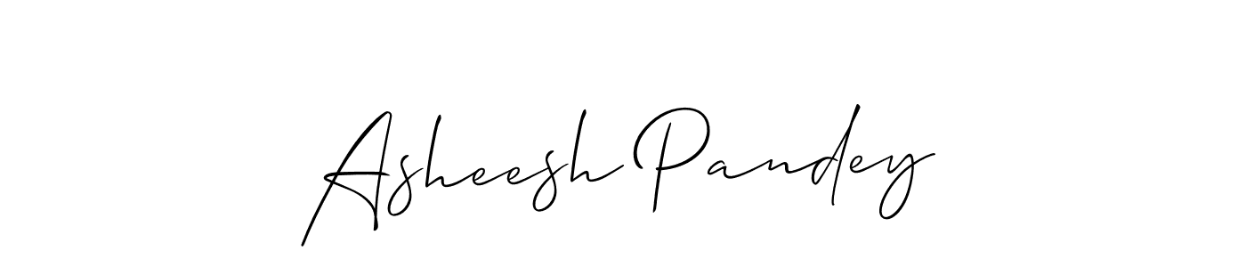 Make a beautiful signature design for name Asheesh Pandey. With this signature (Allison_Script) style, you can create a handwritten signature for free. Asheesh Pandey signature style 2 images and pictures png