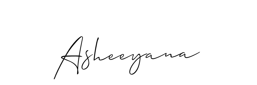 You should practise on your own different ways (Allison_Script) to write your name (Asheeyana) in signature. don't let someone else do it for you. Asheeyana signature style 2 images and pictures png