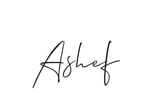 Make a beautiful signature design for name Ashef. Use this online signature maker to create a handwritten signature for free. Ashef signature style 2 images and pictures png